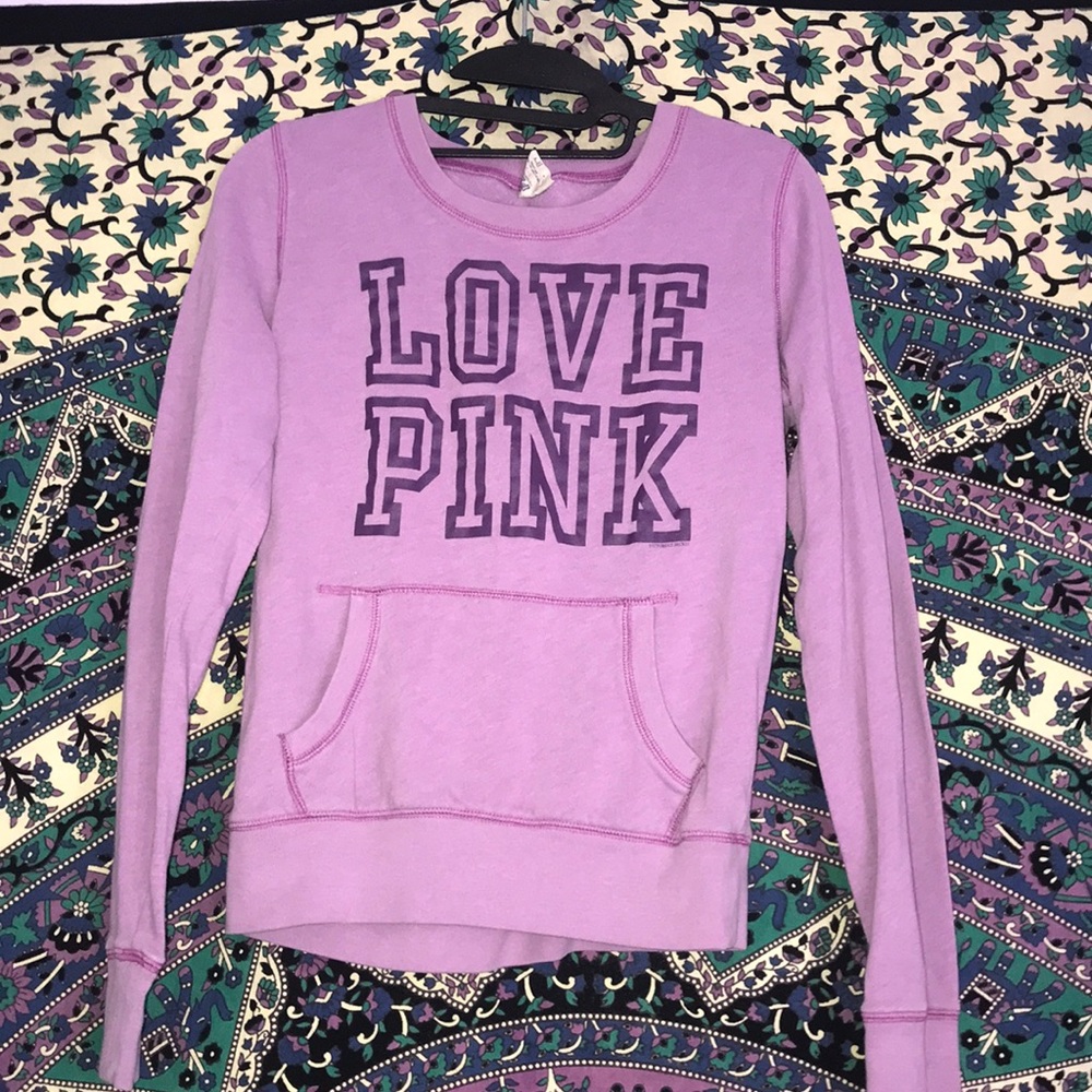 Pink Victoria Secret sweatshirt/crew neck